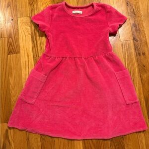 Tucker + Tate Corduroy Pocket Dress and Cat & Jack Velvet Polka Dot Dress (2)